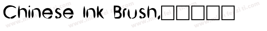 Chinese Ink Brush字体转换